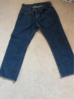 Levi's Indigo Blue 559 Straight Back Pocket Jeans